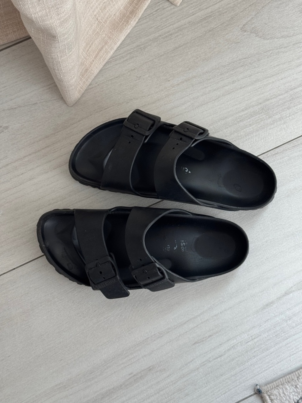 Birkenstock Black Two-Buckle EVA Slide Sandals